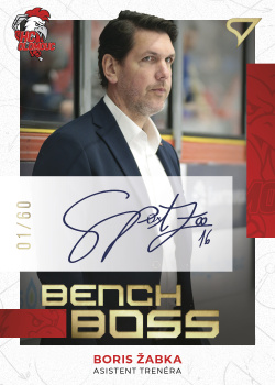 Boris Zabka Olomouc Tipsport ELH 2022/23 SportZoo 2. serie Bench Boss Auto /60 #BBS-BZ