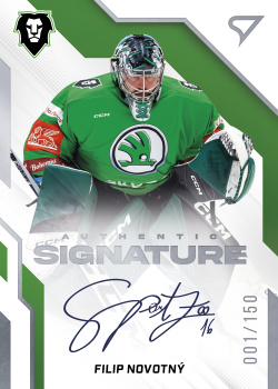 Filip Novotny Mlada Boleslav Tipsport ELH 2022/23 SportZoo 2. serie Authentic Signature Level 1 /150 #AS1-FN