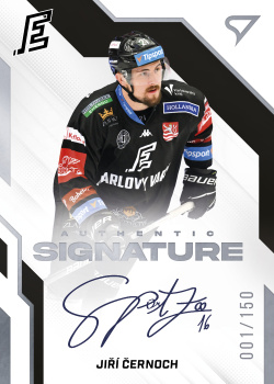 Jiri Cernoch Karlovy Vary Tipsport ELH 2022/23 SportZoo 2. serie Authentic Signature Level 1 /150 #AS1-JC