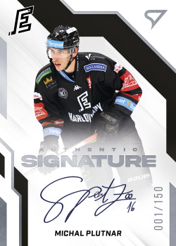 Michal Plutnar Karlovy Vary Tipsport ELH 2022/23 SportZoo 2. serie Authentic Signature Level 1 /150 #AS1-PL
