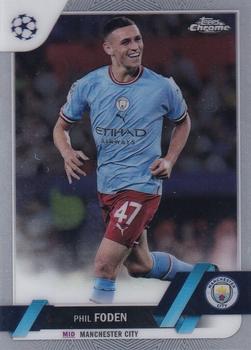 Phil Foden Manchester City Topps UEFA Club Competitions Chrome 2022/23 #47