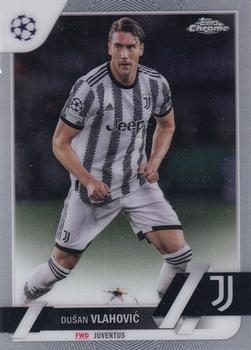 Dusan Vlahovic Juventus FC Topps UEFA Club Competitions Chrome 2022/23 #75