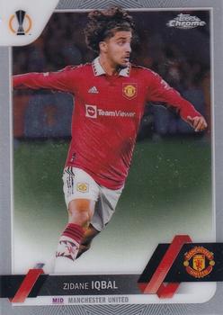 Zidane Iqbal Manchester United Topps UEFA Club Competitions Chrome 2022/23 #80