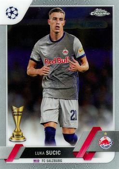 Luka Sucic Red Bull Salzburg Topps UEFA Club Competitions Chrome 2022/23 #95