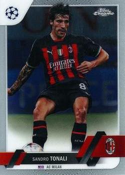 Sandro Tonali A.C. Milan Topps UEFA Club Competitions Chrome 2022/23 #128