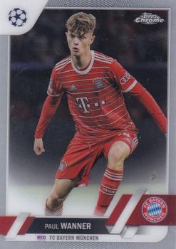 Paul Wanner Bayern Munchen Topps UEFA Club Competitions Chrome 2022/23 #174