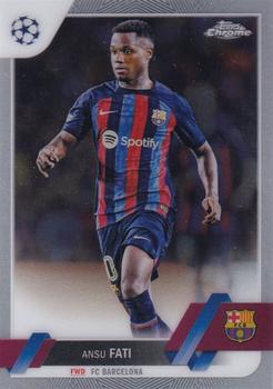 Ansu Fati FC Barcelona Topps UEFA Club Competitions Chrome 2022/23 #193