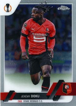 Jeremy Doku 	Stade Rennes Topps UEFA Club Competitions Chrome 2022/23 #198