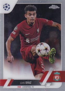 Luis Diaz Liverpool Topps UEFA Club Competitions Chrome 2022/23 #199