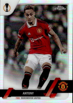 Antony Manchester United Topps UEFA Club Competitions Chrome 2022/23 Refractor #21