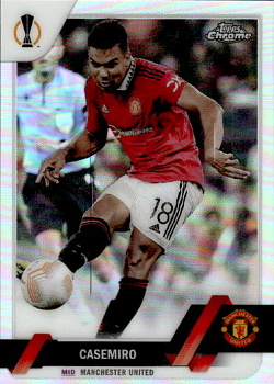 Casemiro Manchester United Topps UEFA Club Competitions Chrome 2022/23 Refractor #64