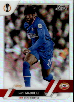 Noni Madueke PSV Eindhoven Topps UEFA Club Competitions Chrome 2022/23 Refractor #106