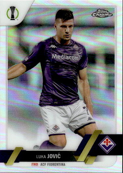 Luka Jovic ACF Fiorentina Topps UEFA Club Competitions Chrome 2022/23 Refractor #133