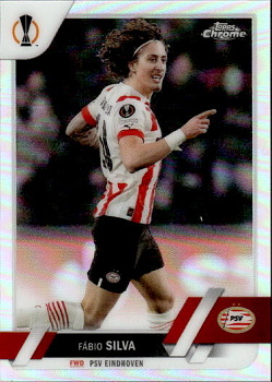 Fabio Silva PSV Eindhoven Topps UEFA Club Competitions Chrome 2022/23 Refractor #145