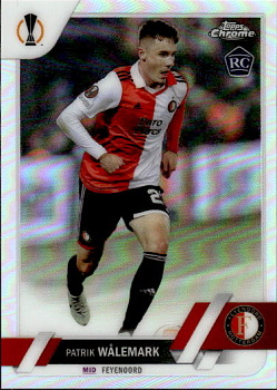 Patrik Walemark Feyenoord Topps UEFA Club Competitions Chrome 2022/23 Refractor #182