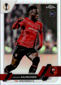 Arnaud Kalimuendo 	Stade Rennes Topps UEFA Club Competitions Chrome 2022/23 Refractor #195