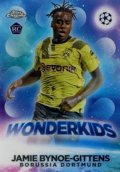 Jamie Bynoe-Gittens Borussia Dortmund Topps UEFA Club Competitions Chrome 2022/23 Wonderkids #W-02