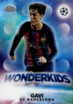 Gavi FC Barcelona Topps UEFA Club Competitions Chrome 2022/23 Wonderkids #W-03