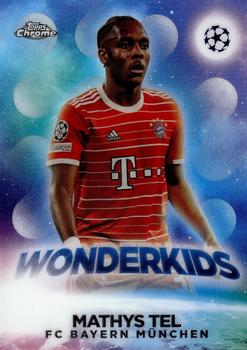 Mathys Tel Bayern Munchen Topps UEFA Club Competitions Chrome 2022/23 Wonderkids #W-04
