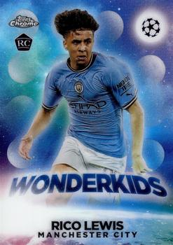 Rico Lewis Manchester City Topps UEFA Club Competitions Chrome 2022/23 Wonderkids #W-05