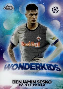 Benjamin Sesko Red Bull Salzburg Topps UEFA Club Competitions Chrome 2022/23 Wonderkids #W-06