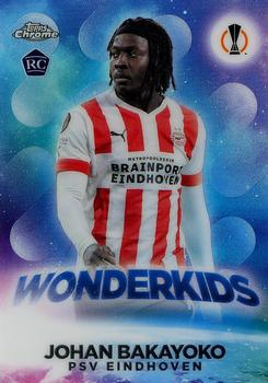 Johan Bakayoko PSV Eindhoven Topps UEFA Club Competitions Chrome 2022/23 Wonderkids #W-07
