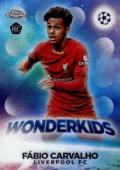 Fabio Carvalho Liverpool Topps UEFA Club Competitions Chrome 2022/23 Wonderkids #W-08