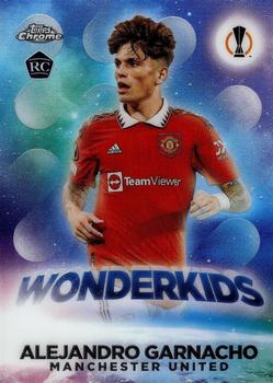 Alejandro Garnacho Manchester United Topps UEFA Club Competitions Chrome 2022/23 Wonderkids #W-10