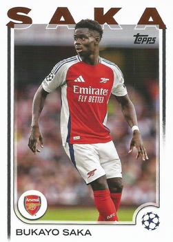 Bukayo Saka Arsenal Topps UEFA Club Competitions 2024/25 #77