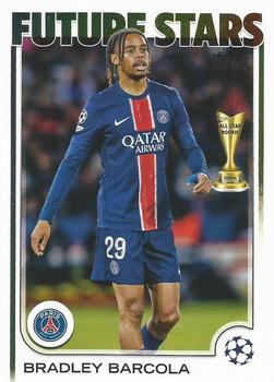 Bradley Barcola Paris Saint-Germain Topps UEFA Club Competitions 2024/25 #116