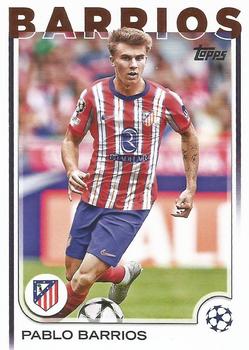 Pablo Barrios Atletico Madrid Topps UEFA Club Competitions 2024/25 #123