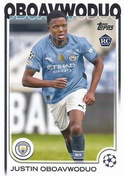 Justin Oboavwoduo Manchester City Topps UEFA Club Competitions 2024/25 #144