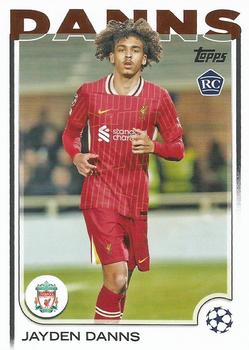 Jayden Danns Liverpool Topps UEFA Club Competitions 2024/25 #193
