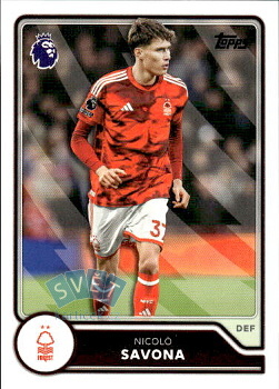 Nicolo Savona Nottingham Forest Topps Flagship Premier League 2026/27 #218
