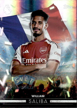 William Saliba Arsenal Topps Flagship Premier League 2026/27 Flying the Flag #FF01