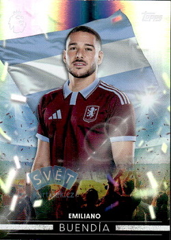 Emilliano Buendia Aston Villa Topps Flagship Premier League 2026/27 Flying the Flag #FF04