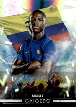 Moises Caicedo Chelsea Topps Flagship Premier League 2026/27 Flying the Flag #FF09