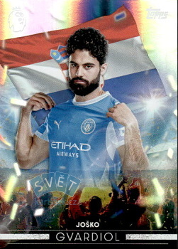 Josko Gvardiol Manchester City Topps Flagship Premier League 2026/27 Flying the Flag #FF17