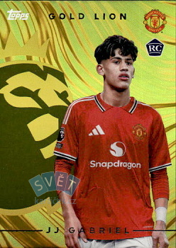 JJ Gabriel Manchester United Topps Flagship Premier League 2026/27 Gold Lion #GL17