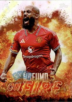 Bryan Mbeumo Manchester United Topps Flagship Premier League 2026/27 On Fire #OF06