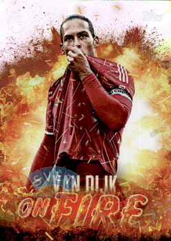 Virgil van Dijk Liverpool Topps Flagship Premier League 2026/27 On Fire #OF14
