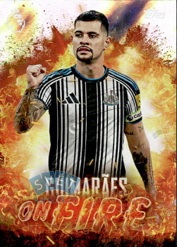 Bruno Guimaraes Newcastle United Topps Flagship Premier League 2026/27 On Fire #OF15