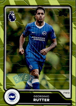 Georinio Rutter Brighton & Hove Albion Topps Flagship Premier League 2026/27 Yellow Voltage Parallel #89