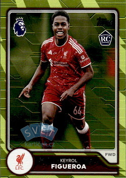 Keyrol Figueroa Liverpool Topps Flagship Premier League 2026/27 Yellow Voltage Parallel #171