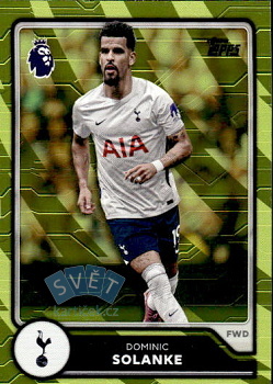 Dominic Solanke Tottenham Hotspur Topps Flagship Premier League 2026/27 Yellow Voltage Parallel #258