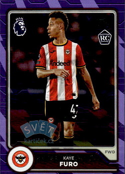 Kaye Furo Brentford Topps Flagship Premier League 2026/27 Purple Voltage Parallel #72