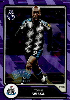 Yoane Wissa Newcastle United Topps Flagship Premier League 2026/27 Purple Voltage Parallel #214