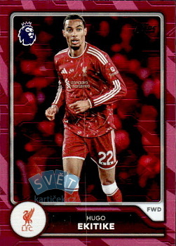 Hugo Ekitike Liverpool Topps Flagship Premier League 2026/27 Pink Voltage Parallel #173