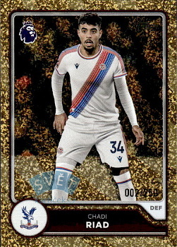 Chadi Riad Crystal Palace Topps Flagship Premier League 2026/27 Gold Sparkle /250 #107