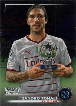 Sandro Tonali A.C. Milan Topps Stadium Club Chrome UEFA Club Competitions 2022/23 #8